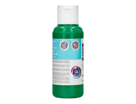 Pintura acrilica liderpapel bote de 80 ml verde oscuro