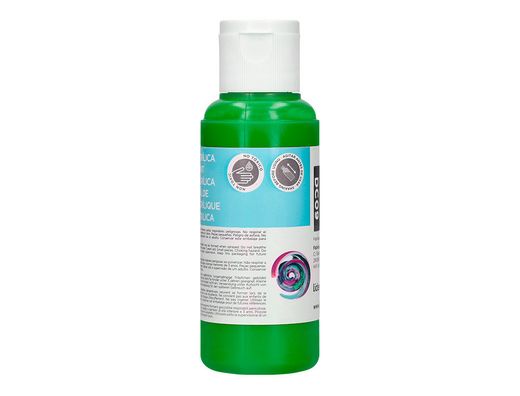 Pintura acrilica liderpapel bote de 80 ml verde