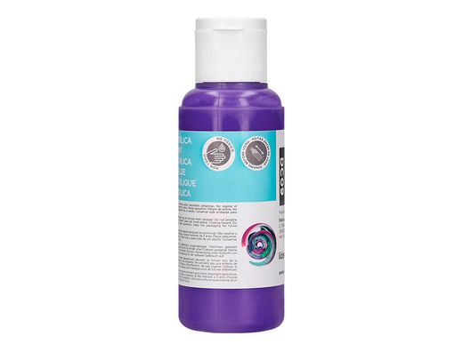 Pintura acrilica liderpapel bote de 80 ml violeta