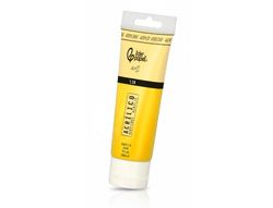 Pintura acrilica liderpapel tubo de plastico de 120 ml color amarillo