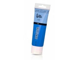 Pintura acrilica liderpapel tubo de plastico de 120 ml color azul