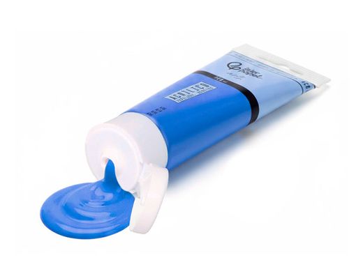Pintura acrilica liderpapel tubo de plastico de 120 ml color azul