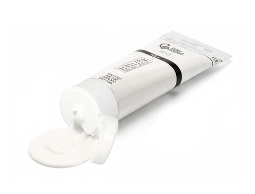 Pintura acrilica liderpapel tubo de plastico de 120 ml color blanco titanio
