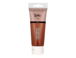 Pintura acrilica liderpapel tubo de plastico de 120 ml color marron
