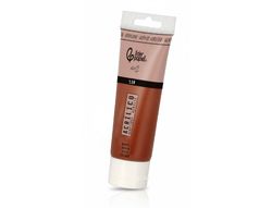 Pintura acrilica liderpapel tubo de plastico de 120 ml color marron