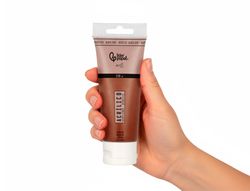 Pintura acrilica liderpapel tubo de plastico de 120 ml color marron