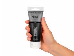 Pintura acrilica liderpapel tubo de plastico de 120 ml color negro marfil