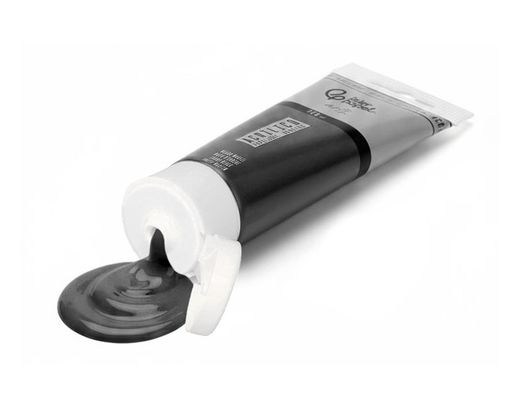 Pintura acrilica liderpapel tubo de plastico de 120 ml color negro marfil