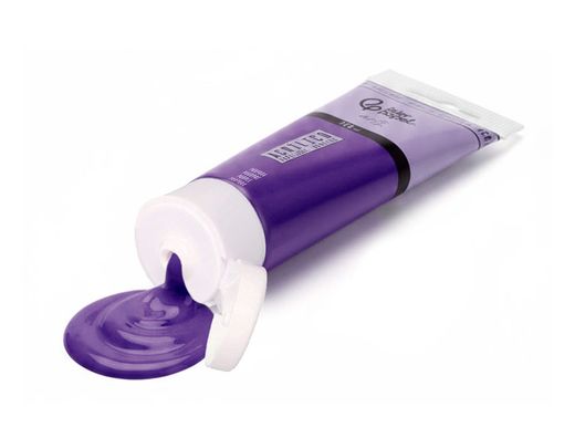 Pintura acrilica liderpapel tubo de plastico de 120 ml color purpura