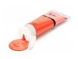 Pintura acrilica liderpapel tubo de plastico de 120 ml color rojo bermellon