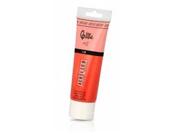 Pintura acrilica liderpapel tubo de plastico de 120 ml color rojo bermellon