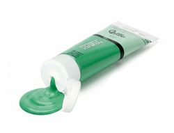 Pintura acrilica liderpapel tubo de plastico de 120 ml color verde permanente