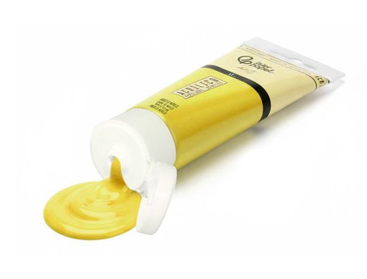 Pintura acrilica liderpapel tubo de plastico de 60 ml color amarillo napoles