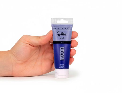 Pintura acrilica liderpapel tubo de plastico de 60 ml color azul marino