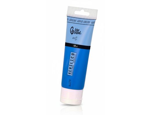 Pintura acrilica liderpapel tubo de plastico de 60 ml color azul