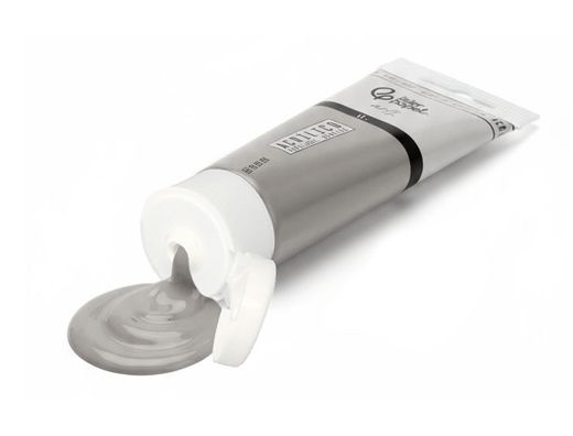 Pintura acrilica liderpapel tubo de plastico de 60 ml color gris