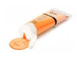 Pintura acrilica liderpapel tubo de plastico de 60 ml color naranja permanente