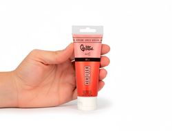 Pintura acrilica liderpapel tubo de plastico de 60 ml color rojo bermellon