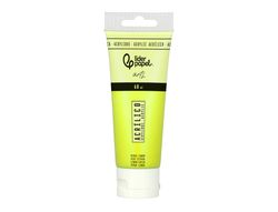 Pintura acrilica liderpapel tubo de plastico de 60 ml color verde limon