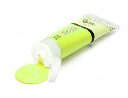 Pintura acrilica liderpapel tubo de plastico de 60 ml color verde limon