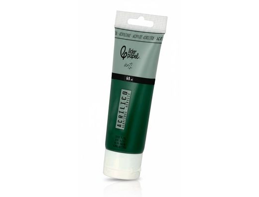 Pintura acrilica liderpapel tubo de plastico de 60 ml color verde oliva