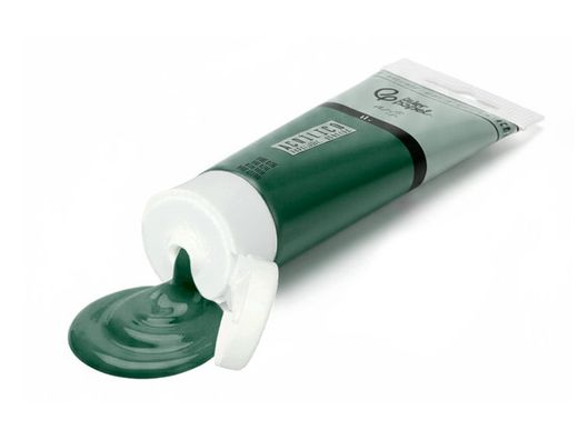 Pintura acrilica liderpapel tubo de plastico de 60 ml color verde oliva