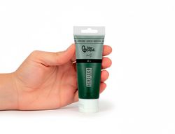 Pintura acrilica liderpapel tubo de plastico de 60 ml color verde oliva