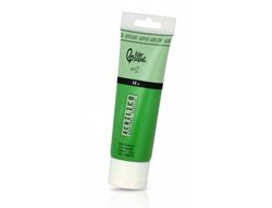 Pintura acrilica liderpapel tubo de plastico de 60 ml color verde permanente