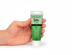 Pintura acrilica liderpapel tubo de plastico de 60 ml color verde permanente