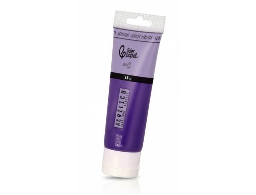 Pintura acrilica liderpapel tubo de plastico de 60 ml color violeta