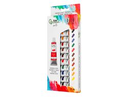 Pintura al oleo liderpapel caja de 12 tubos de aluminio de 12 ml colores surtidos