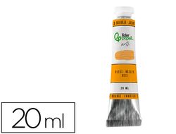 Pintura al oleo liderpapel tubo de aluminio de 20 ml color amarillo naranja