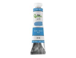 Pintura al oleo liderpapel tubo de aluminio de 20 ml color azul cian