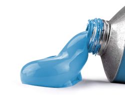 Pintura al oleo liderpapel tubo de aluminio de 20 ml color azul cian