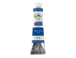 Pintura al oleo liderpapel tubo de aluminio de 20 ml color azul cobalto