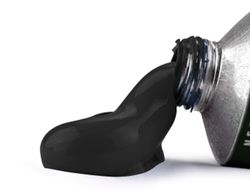 Pintura al oleo liderpapel tubo de aluminio de 20 ml color negro marfil