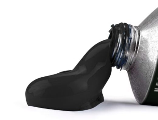 Pintura al oleo liderpapel tubo de aluminio de 20 ml color negro marfil