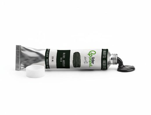 Pintura al oleo liderpapel tubo de aluminio de 20 ml color negro marfil