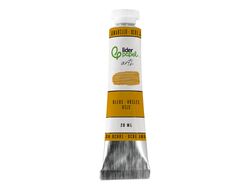 Pintura al oleo liderpapel tubo de aluminio de 20 ml color ocre amarillo
