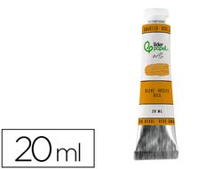 Pintura al oleo liderpapel tubo de aluminio de 20 ml color ocre amarillo