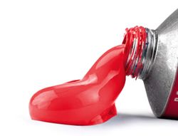 Pintura al oleo liderpapel tubo de aluminio de 20 ml color rojo pirrol