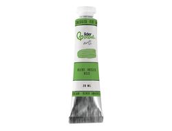 Pintura al oleo liderpapel tubo de aluminio de 20 ml color verde esmeralda