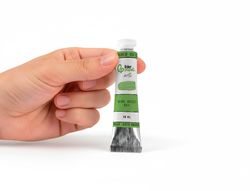 Pintura al oleo liderpapel tubo de aluminio de 20 ml color verde esmeralda