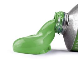 Pintura al oleo liderpapel tubo de aluminio de 20 ml color verde esmeralda
