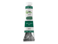 Pintura al oleo liderpapel tubo de aluminio de 20 ml color verde oscuro