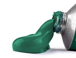 Pintura al oleo liderpapel tubo de aluminio de 20 ml color verde oscuro