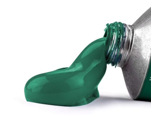 Pintura al oleo liderpapel tubo de aluminio de 20 ml color verde oscuro