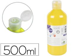 Pintura dedos liderpapel botella de 500 ml amarillo