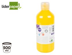 Pintura dedos liderpapel botella de 500 ml amarillo