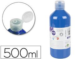 Pintura dedos liderpapel botella de 500 ml azul